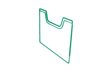 Panel de cubierta Din-A4 Vertical - Verde botella