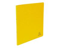 Classeur 2 anneaux carte lustrée Exacompta A4 - Dos 2 cm jaune