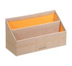 Rhodiarama porte-courrier simili cuir italien 25x10x14 cm - Beige