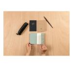 Flying Spirit piqûre textile 9x14cm 96 pages ligné motifs assortis papier ivoire 90g - Vert de gris