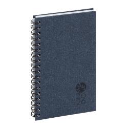 Agenda de poche Eurotime 16S spiralé Forever recyclé 9 x 16 cm Semainier Janvier à décembre 2026 - Couleurs assorties