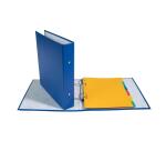 Raccoglitore foderato polipropilene - 2 anelli tondi 25 mm passo 103mm - Dorso 35mm - F.to esterno 23x21,5cm per archiviare 22x17cm