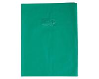 Protège-cahiers grain cuir PVC 22/100ème 24x32 cm - Vert