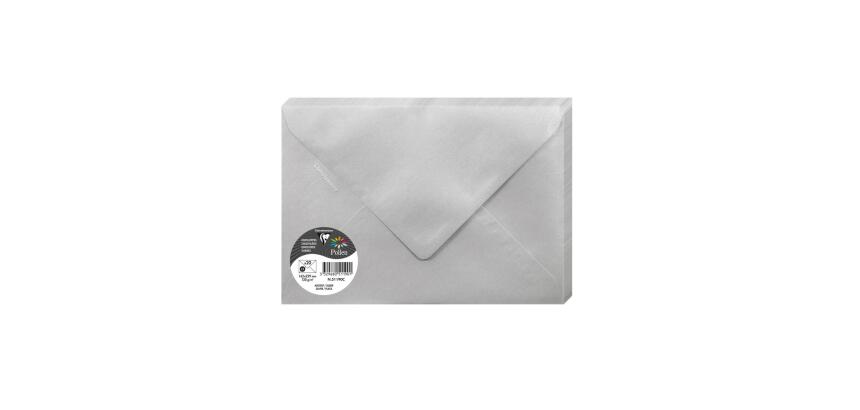 Enveloppe Pollen Clairefontaine 120 g/m² sans fenêtre avec patte autocollante couleur - Paquet de 20
