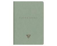 Flying Spirit piqûre textile A5 96 pages ligné motifs assortis papier ivoire 90g - Vert de gris