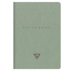 Flying Spirit piqûre textile A5 96 pages ligné motifs assortis papier ivoire 90g - Vert de gris