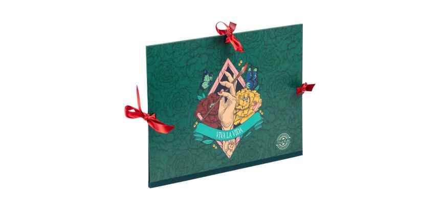 Frida Kahlo, Carton à dessin 28x38cm, fermeture avec 3 rubans