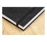 My.task.manager Age Bag bloc de bureau reliure intégrale en-tête 12x20 cm 250 pages détachables réglure DOT au verso - Noir