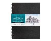 Epsilon Series carnet spiralé 50F 22,9x30,5cm 150g - Blanc