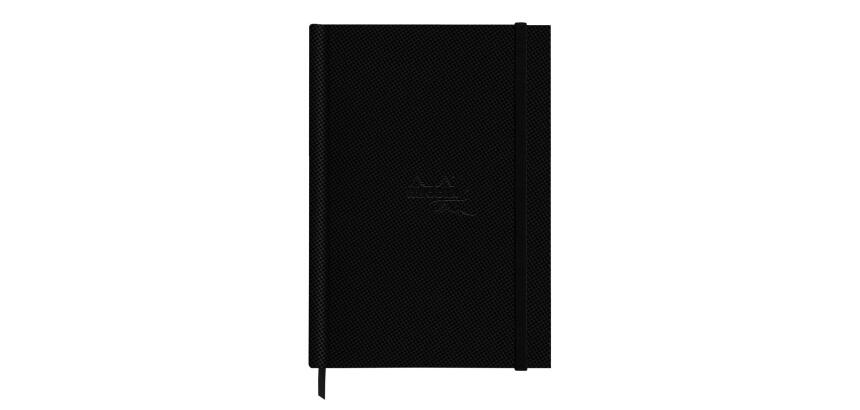 Rhodia Touch Watercolor Book, papier 100% coton grain satiné 300g - A4 portrait, 40 pages - Noir