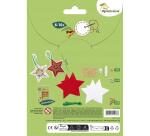 Kit à broder, déco étoiles - Vert
