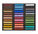 Coffret bois 36 Pastels