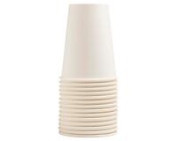 50 Gobelets en carton, 35 cl - Blanc