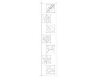 Echarpe 100% soie - 180x43cm Automne - Blanc