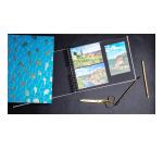 Spiral photo album 50 black pages Neo Deco