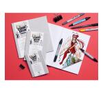 Layout double-face carnet cousu collé 32F 13x18cm 220g