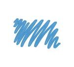 DARWI Marqueur Peinture Textile Opaque Pointe Conique Fine 2mm - Bleu