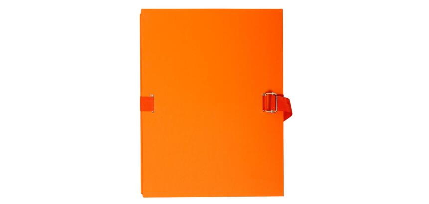 Chemise dos extensible papier - 24x32cm - Orange