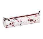 COSMICUIR CUIR Lisse Trousse ronde Ø5,5x22 cm Cerise