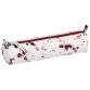 COSMICUIR CUIR Lisse Trousse ronde Ø5,5x22 cm Cerise