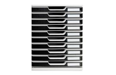 MULTIDRAWER SYSTEM /10 x 26 mm light gre - Black