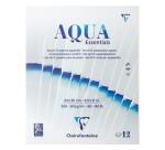Aqua Essentials bloc collé 12 papiers aquarelle assortis 24x30cm 12F 200g-300g