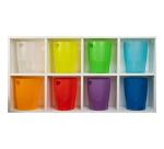 Papelera ECOBIN, 15 Litros + asas, 26,3 x26,3x33,5 cm - CHROMALINE (translucido)