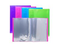 Protège-documents en polypropylène semi rigide IDERAMA PP 60 vues - A4 - Couleurs assorties