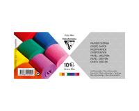 PAPIER CRÉPON IGNIFUGÉ, 10 bandes au format 5cmx10m - Assortiment mixte