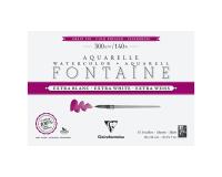 Fontaine Extra Blanc Grain Fin bloc collé 4 côtés 15F 18x26cm 300g