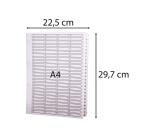 100Z - Separadores Separadores con pestañas impresas cartulina blanca 160 g/m 2 Con pestañas blancas plastifi cadas reforzadas - Blanco