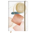 Evanescence, Carnet rembordé rigide A6 10,5x14,8 cm, 160 pages, uni, pochette à soufflet au dos, marque-page, fermeture élastique, ass. - Multicolore