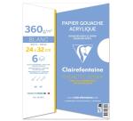 Gouache et Acrylique pochette 6F 24x32cm 360g