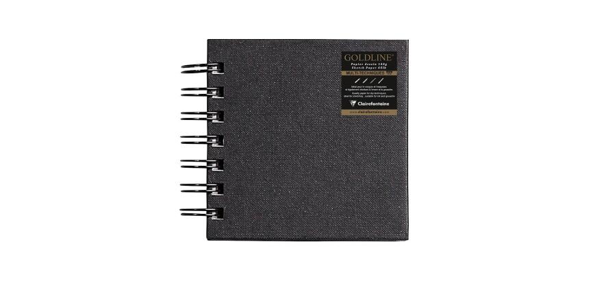 Goldline carnet spiralé 64F 10x10cm 140g - Blanc