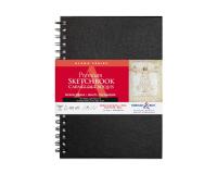 Alpha Series carnet spiralé 50F 17,8x25,4cm 150g - Blanc