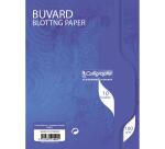 Buvard 7000 16x21 cm 10 feuilles uni 100 g teinte blanche