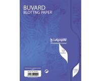 Buvard 7000 16x21 cm 10 feuilles uni 100 g teinte blanche
