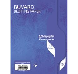 Buvard 7000 16x21 cm 10 feuilles uni 100 g teinte blanche
