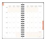 Agenda de poche Lady 16S spiralé Dodo & Cath 9 x 16 cm Semainier janvier à décembre 2026 - Visuel