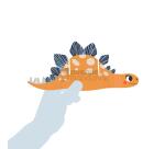 Puzzles 3D, Dino - Multicolore