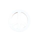 Symbole peace and love 12cm - Blanc