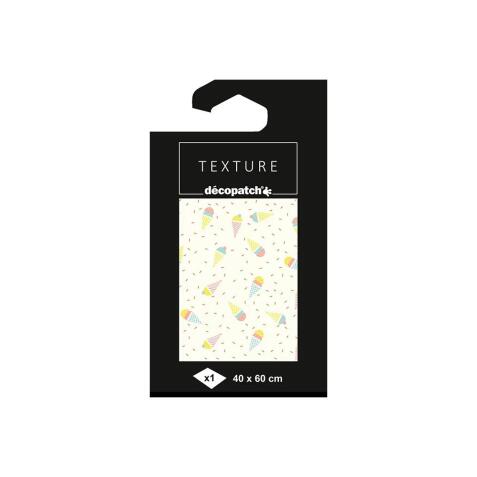 * Papier Texture Décopatch n°785 - 1 feuille 40x60cm - Jaune