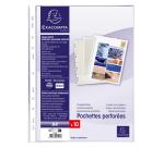 Bolsa de 10 Fundas con taladros A4 8/100e PVC liso - Cristal