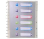 Carpeta de fundas amovibles con anillas Tapa rígida Crystal 7/10º - (Vistas: 60 Fundas: 30) - 26x31,2 cm para A4 - Cristal