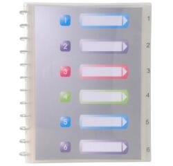 Carpeta de fundas amovibles con anillas Tapa rígida Crystal 7/10º - (Vistas: 60 Fundas: 30) - 26x31,2 cm para A4 - Cristal