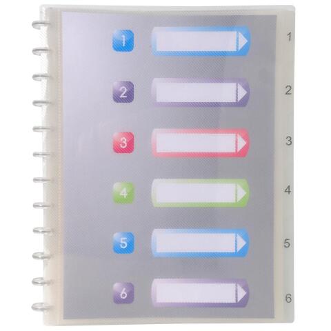 Carpeta de fundas amovibles con anillas Tapa rígida Crystal 7/10º - (Vistas: 60 Fundas: 30) - 26x31,2 cm para A4 - Cristal