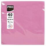Paquet de 40 serviettes micro-gaufrées ouate 2 plis - 38x38 cm