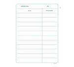 Registre 29,7x21cm - Présence Conseils d'Administration 100 pages. - Bleu