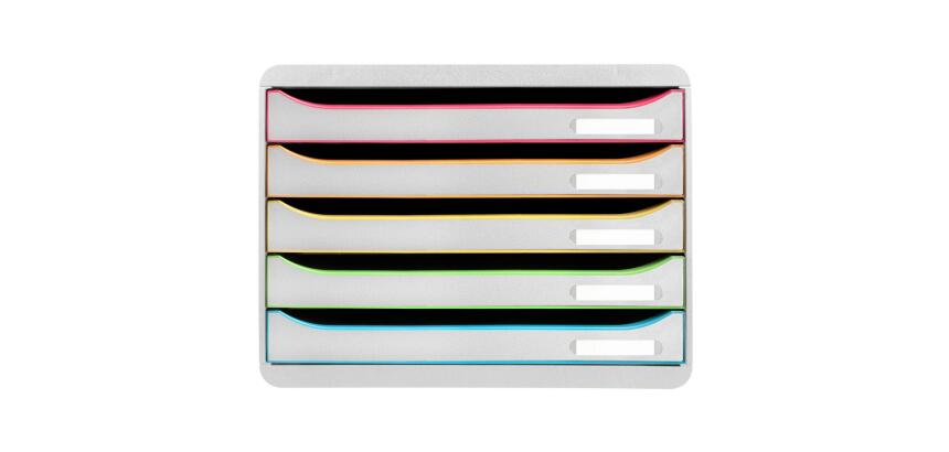 Module de classement Big Box Plus horizon 5 tiroirs Glossy