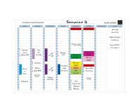 Wall Magnet Planner Week French - White